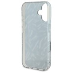 Karl Lagerfeld fodral till iPhone 16 6,1″ KLHCP16SHZBPKCCU lila hård zebra med sladd