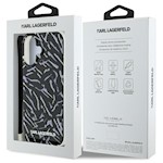 Karl Lagerfeld fodral till iPhone 16 6,1″ KLHCP16SHZBPKCCU lila hård zebra med sladd