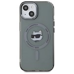Karl Lagerfeld HC MagSafe IML Metal Choupette Head-fodral för iPhone 15 6,1 tum svart