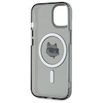 Karl Lagerfeld HC MagSafe IML Metal Choupette Head-fodral för iPhone 15 6,1 tum svart