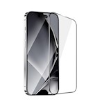Härdat glas med metallram för Xiaomi Redmi 14C, svart ram