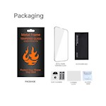 Härdat glas med metallram för Xiaomi Redmi 14C, svart ram