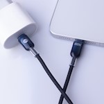 Forever Ombre sladd USB-C – USB-C 1,0 m 100W svart