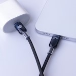 Forever Ombre kabel USB-C – Lightning 1,0 m 27W svart