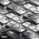 Etteri Matt Mag-fodral för iPhone 16 Plus 6,7″ svart