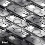 Etteri Matt Mag-fodral för iPhone 16 Pro Max 6,9 tum svart