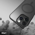 Etteri Matt Mag-fodral för iPhone 16 Pro Max 6,9 tum svart