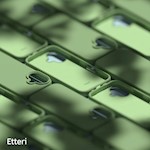 Etteri Silikonfodral för iPhone 16 Plus 6,7″ ljusgrön