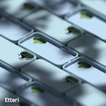 Etteri Silikonfodral för iPhone 16 6,1″ ljusblå