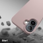 Etteri Silicone case för iPhone 16 6,1″ ljusrosa