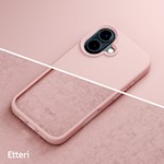 Etteri Silicone case för iPhone 16 6,1″ ljusrosa