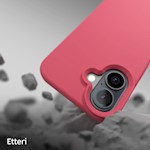 Etteri Silikonfodral till iPhone 16 6,1″ hallon