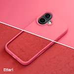 Etteri Silikonfodral till iPhone 16 6,1″ hallon