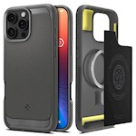 Spigen Rugged Armor Mag Magsafe-fodral för iPhone 16 Pro Max 6,9″ grå