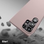 Etteri Silikonfodral till Samsung Galaxy S25 Ultra ljusrosa
