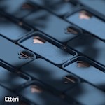 Etteri Silicone Mag-fodral för iPhone 16 Plus 6,7″ mörkblå