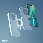 Etteri Silicone Mag-fodral för iPhone 16 Pro Max 6,9″ ljusblå