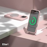 Etteri Silikon Mag-fodral för iPhone 16 Pro 6,3″ ljusrosa