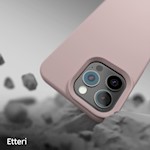 Etteri Silikon Mag-fodral för iPhone 16 Pro 6,3″ ljusrosa