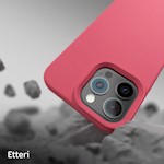 Etteri Silikon Mag-fodral för iPhone 16 Pro 6,3″ hallon