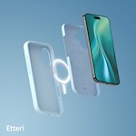 Etteri Silicone Mag-fodral för iPhone 16 6,1″ ljusblå