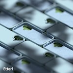 Etteri Silicone Mag-fodral för iPhone 16 6,1″ ljusblå