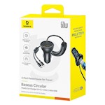 Baseus PD-bilopladdare 1x USB-C – USB-C-port 60W svart