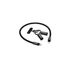 Devia sladdlanyard 2-i-1 PD USB-C – Lightning 0,3 m 27W svart