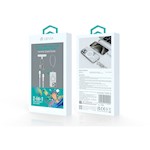 Devia lanyardsladd 2in1 PD USB-C – USB-C 0,3 m 60W lila