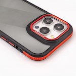 Crystal Black case for Samsung Galaxy S25 Ultra red