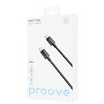 Proove-kabel Spectral USB-C – USB-C 1m 3A svart