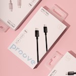 Proove-kabel Spectral USB-C – USB-C 1m 3A grå