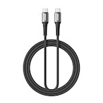 BWOO flätad kabel USB-C – USB-C 2m 60W svart