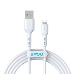 BWOO Kabel USB – Lightning 2m 3A vit