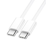BWOO Kabel USB-C – USB-C 2m 60W vit