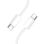 BWOO Kabel USB-C – USB-C 2m 60W vit