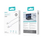 BWOO Kabel USB-C – USB-C 2m 60W vit