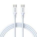 BWOO Kabel USB-C – USB-C 2m 60W ABS + TPE vit