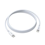 BWOO Kabel USB-C – USB-C 2m 60W ABS + TPE vit