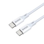 BWOO Kabel USB-C – USB-C 2m 60W ABS + TPE vit