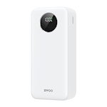 BWOO 22,5W 30000 mAh powerbank med LCD-skärm, vit