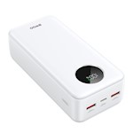 BWOO 22,5W 30000 mAh powerbank med LCD-skärm, vit
