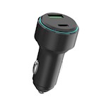 För evigt återvinningsbar bil laddare med USB-C och USB-A 32W LS-AC-32