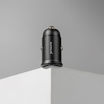 Proove Tiny Power Pro PD bil-laddare USB-C + USB-A 65W svart