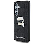 Karl Lagerfeld HC PU Monogram K. Head Pin-fodral för Samsung Galaxy S25 Plus svart