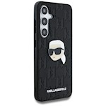 Karl Lagerfeld HC PU Monogram K. Head Pin-fodral för Samsung Galaxy S25 Plus svart