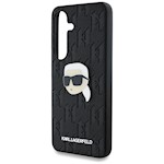 Karl Lagerfeld HC PU Monogram K. Head Pin-fodral för Samsung Galaxy S25 Plus svart