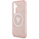 Gissa HC Magnetic IML Metal Glitter 4G Cirkel Triangel-fodral för Samsung Galaxy S25 rosa