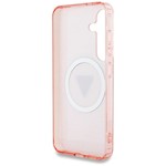 Gissa HC Magnetic IML Metal Glitter 4G Cirkel Triangel-fodral för Samsung Galaxy S25 rosa