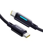 Baseus Lit Cable USB-C – USB-C 1m 100W Cosmic Black